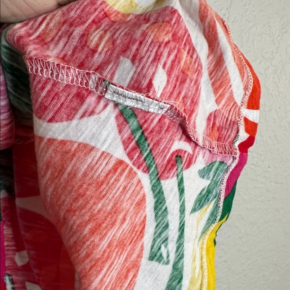 Boden Fruit Slub Tee Lemon Orange Print Strawberry Bright Colorful Summer Top - Picture 7 of 8